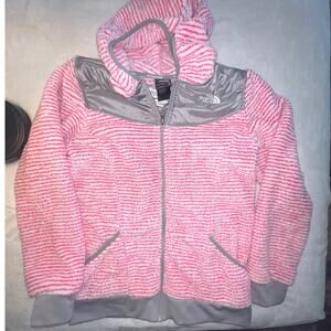 NORTHFACE  OSO Girls Pink and White Jacket
